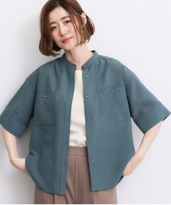 grove / グローブ シャツ・ブラウス | 【洗濯機◎】ほんのり大人の透け感、シアーカバーブラウス