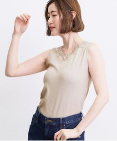 grove / グローブ キャミソール・チューブトップ | 【抗菌防臭】2WAYレースタンク