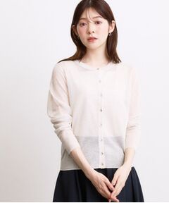grove / グローブ カーディガン・ボレロ | 高評価！【洗える／名品】大人の透け感、シアーカーディガン