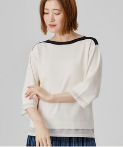 grove / グローブ ニット・セーター | やわらかRN袖口＆裾シアープルオーバー