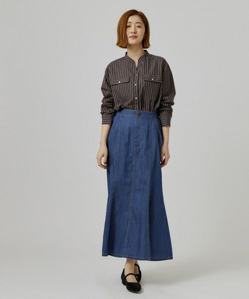 grove / グローブ デニムスカート | デニム裾フレアスカート | 詳細7