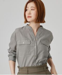 grove / グローブ シャツ・ブラウス | ワークポケット付スキッパーシャツ