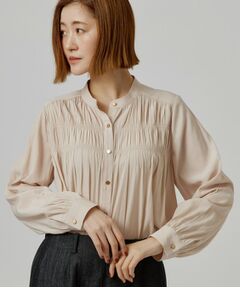 grove / グローブ シャツ・ブラウス | ヴィンテージサテンシャーリングブラウス