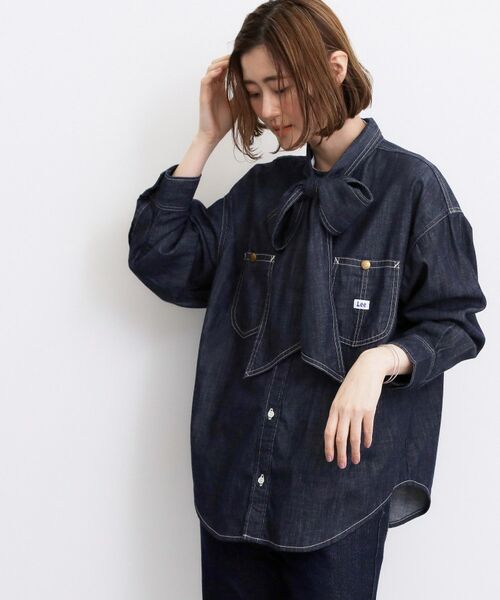 grove / グローブ シャツ・ブラウス | 【Lee×grove別注】DENIM BOWTIE SHIRTS | 詳細1