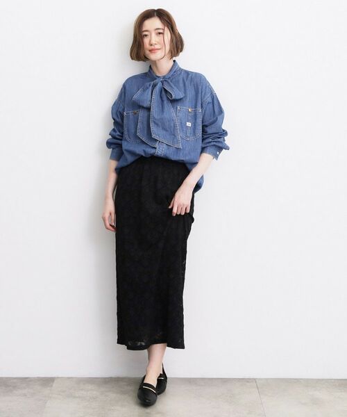 grove / グローブ シャツ・ブラウス | 【Lee×grove別注】DENIM BOWTIE SHIRTS | 詳細11