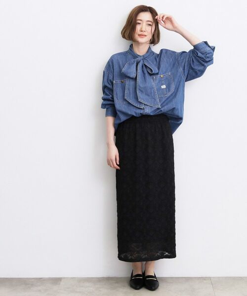 grove / グローブ シャツ・ブラウス | 【Lee×grove別注】DENIM BOWTIE SHIRTS | 詳細12