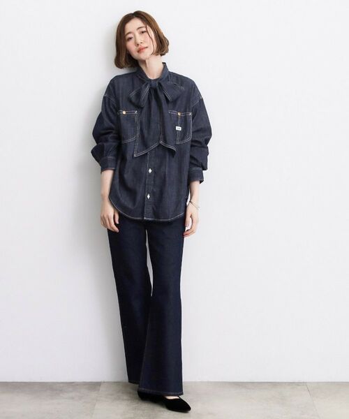 grove / グローブ シャツ・ブラウス | 【Lee×grove別注】DENIM BOWTIE SHIRTS | 詳細4