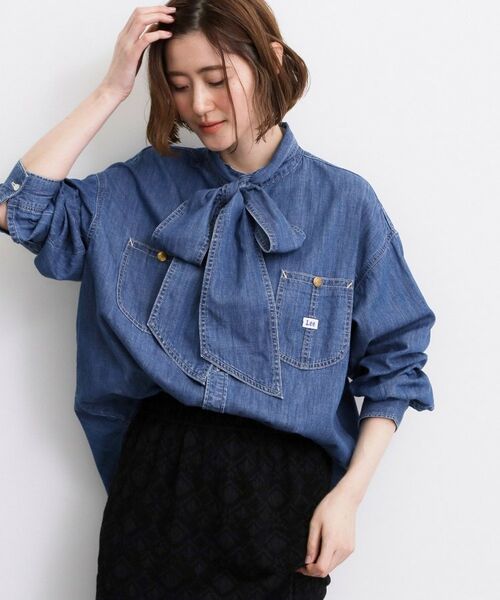 grove / グローブ シャツ・ブラウス | 【Lee×grove別注】DENIM BOWTIE SHIRTS | 詳細8
