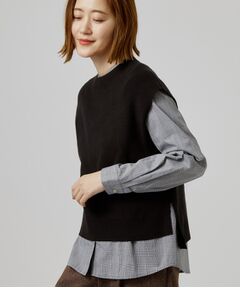 grove / グローブ その他トップス | ニットベスト×シャツSET