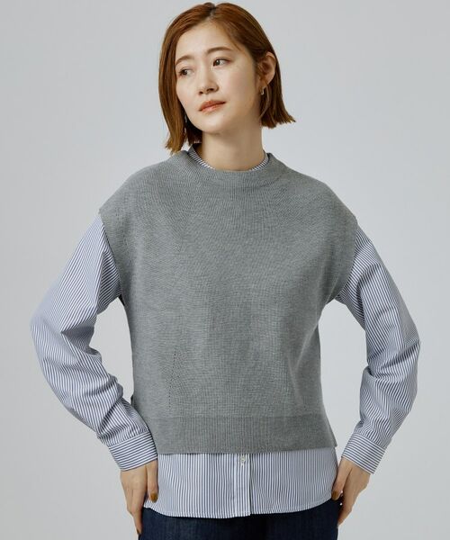 grove / グローブ その他トップス | ニットベスト×シャツSET | 詳細1