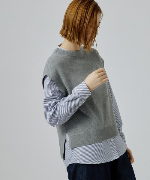 grove / グローブ その他トップス | ニットベスト×シャツSET | 詳細2