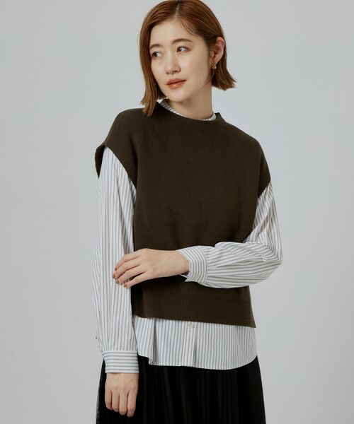 grove / グローブ その他トップス | ニットベスト×シャツSET | 詳細22
