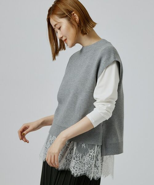 grove / グローブ その他トップス | ニットベスト×シャツSET | 詳細3