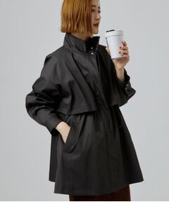grove / グローブ その他アウター | 【撥水／シルエット2WAY】羽織るだけでサマになる、スタンドネックテントラインコート