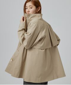 grove / グローブ その他アウター | 【撥水／シルエット2WAY】羽織るだけでサマになる、スタンドネックテントラインコート