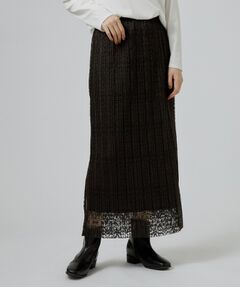 grove / グローブ ロング・マキシ丈スカート | レースアソートプリーツナロースカート