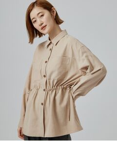 grove / グローブ シャツ・ブラウス | スエードライクドロストシャツ