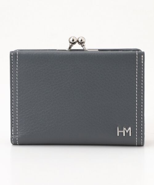 色: イエローハナエモリ 財布 二つ折り 口金 シェナ HMP272