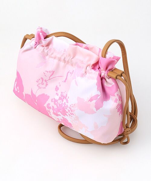 HANAE MORI/ハナエモリ アクアフラワー ポシェット ピンク フリー HANAE MORI/ハナエモリ アクアフラワー ポシェット ピンク フリー