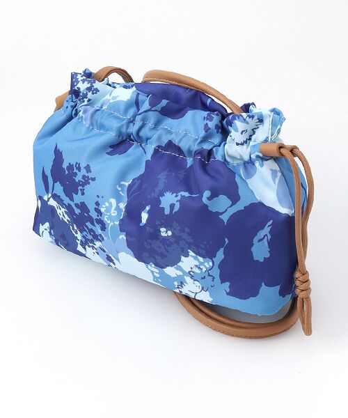 HANAE MORI/ハナエモリ アクアフラワー ポシェット ブルー フリー HANAE MORI/ハナエモリ アクアフラワー ポシェット ブルー フリー