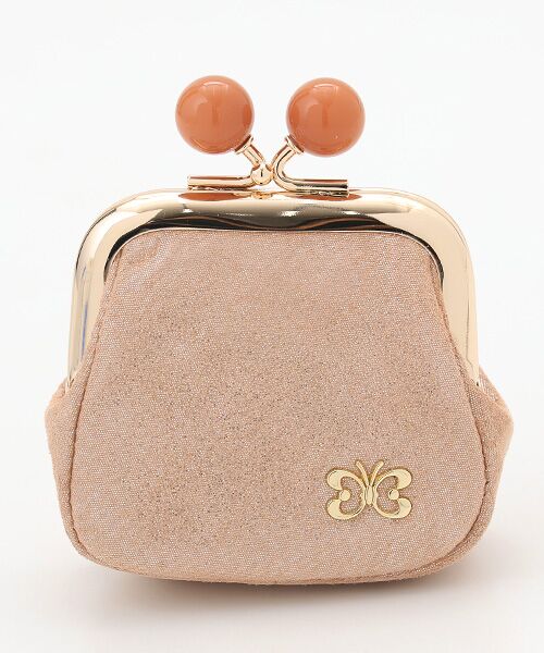 HANAE MORI/ハナエモリ ツインドロップ 口金小銭入れ ピンク フリー HANAE MORI/ハナエモリ ツインドロップ 口金小銭入れ ピンク フリー