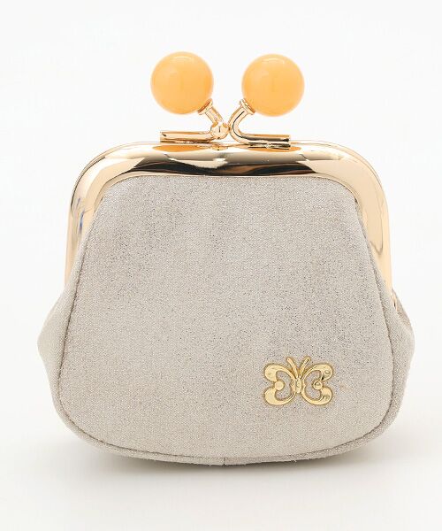 HANAE MORI/ハナエモリ ツインドロップ 口金小銭入れ アイボリー フリー HANAE MORI/ハナエモリ ツインドロップ 口金小銭入れ アイボリー フリー