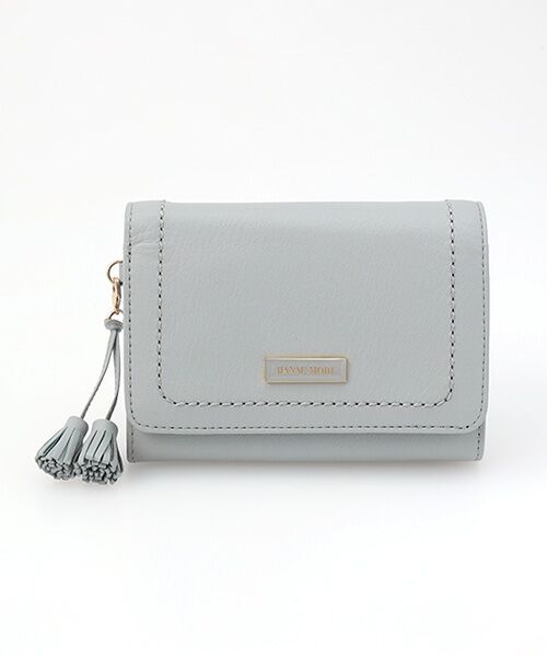 HANAE MORI/ハナエモリ ジェミニ 二つ折り札入れ グレー フリー HANAE MORI/ハナエモリ ジェミニ 二つ折り札入れ グレー フリー