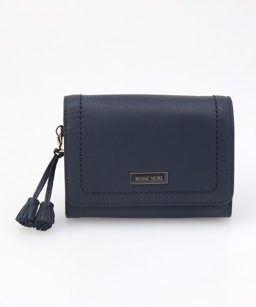 HANAE MORI/ハナエモリ ジェミニ 二つ折り札入れ ネイビー フリー HANAE MORI/ハナエモリ ジェミニ 二つ折り札入れ ネイビー フリー