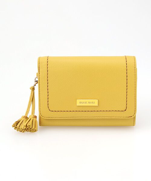 HANAE MORI/ハナエモリ ジェミニ 二つ折り札入れ イエロー フリー HANAE MORI/ハナエモリ ジェミニ 二つ折り札入れ イエロー フリー