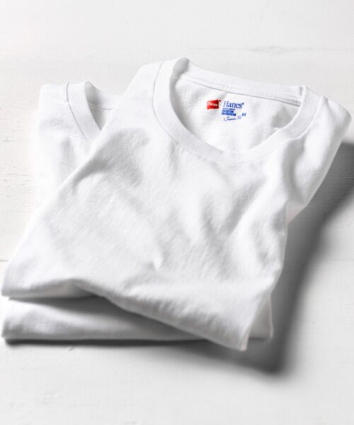 Hanes / ヘインズ Tシャツ | Japan Fit半袖Tシャツ2Pアオ【2枚組】 | 詳細2