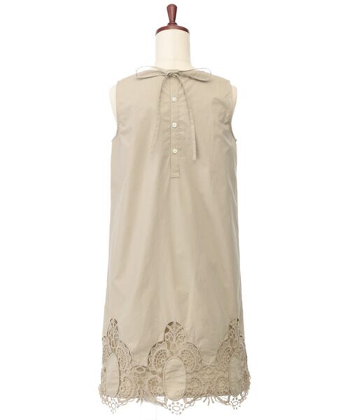 Harriss / ハリス ミニ・ひざ丈スカート | コットンタイプライター刺繍レースワンピース | 詳細1