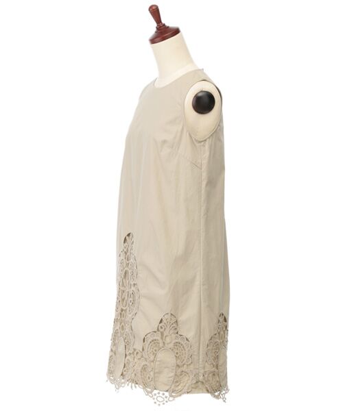 Harriss / ハリス ミニ・ひざ丈スカート | コットンタイプライター刺繍レースワンピース | 詳細2