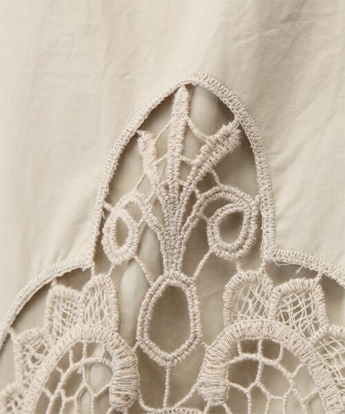 Harriss / ハリス ミニ・ひざ丈スカート | コットンタイプライター刺繍レースワンピース | 詳細6