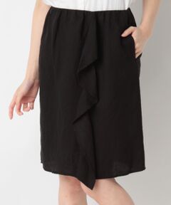 Harriss / ハリス ミニ・ひざ丈スカート | リヨセルリネンタフタフリルスカート