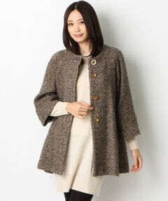 Harriss / ハリス その他アウター | モヘヤヘリンボーンフレアコート