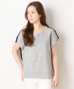 Harriss / ハリス カットソー | ミニ裏毛×キュプラローン切り替えプルオーバー