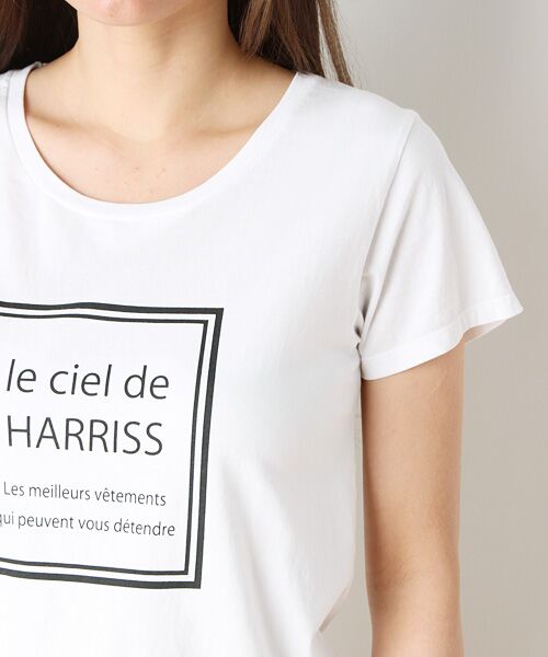 Harriss / ハリス Tシャツ | コットン天竺ロゴプリントTシャツ | 詳細3