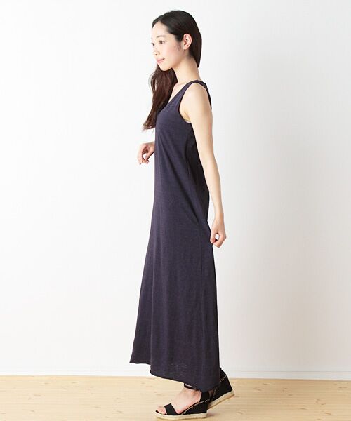 vintage sleeveless dress マキシ丈ワンピース