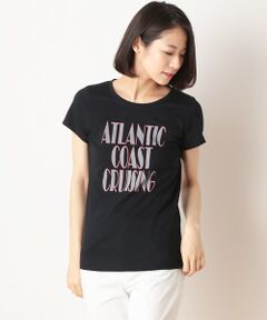 ソフトコットン天竺ロゴプリントTシャツ