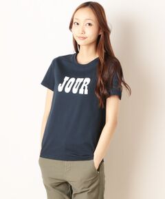 コットン天竺フロッキーロゴプリントＴシャツ