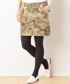 Harriss / ハリス ミニ・ひざ丈スカート | カモフラージュプリントカーゴミニスカート