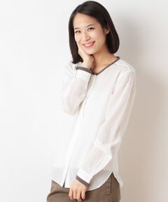 Harriss / ハリス シャツ・ブラウス | ノーカラークレリックシャツ