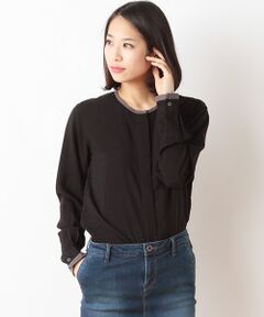 Harriss / ハリス シャツ・ブラウス | ノーカラークレリックシャツ