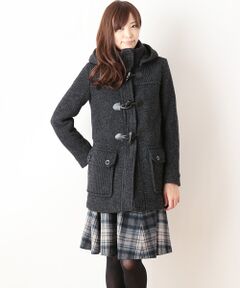 Harriss / ハリス ダッフルコート | スライバーニットショートダッフルコート