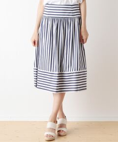 Harriss / ハリス ミニ・ひざ丈スカート | コットンストライプスカート