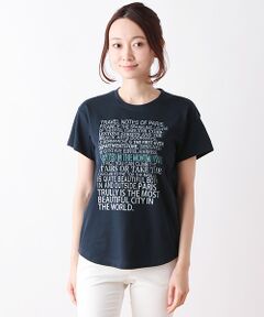 コットンコーマ天竺ロゴプリントＴシャツ