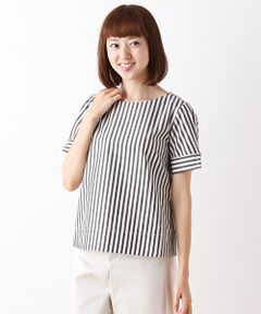Harriss / ハリス シャツ・ブラウス | コットンストライプパフスリーブブラウス