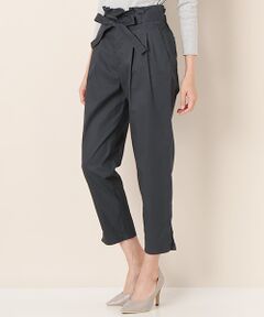 Harriss / ハリス その他パンツ | コットンダンプベルト付きテーパードパンツ