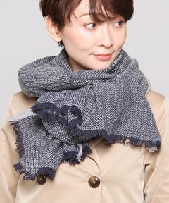 Harriss / ハリス マフラー・ショール・スヌード・ストール | ヘリンボーン切替ストール