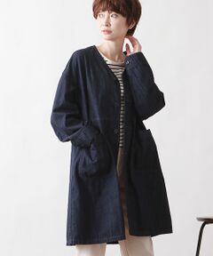 Harriss / ハリス その他アウター | ライトオンスデニムノーカラーワークコート